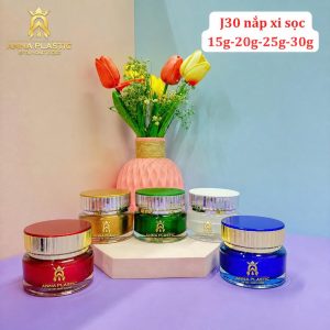 Hũ Đựng Kem Face J10 - J30 Nắp Xi Sọc