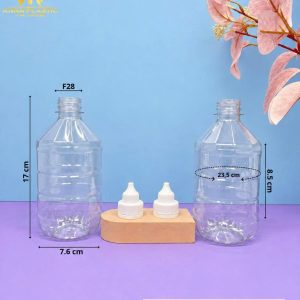Alternative view of CHAI NHỰA ĐỰNG NƯỚC MUỐI 500ML – 1000ML F28