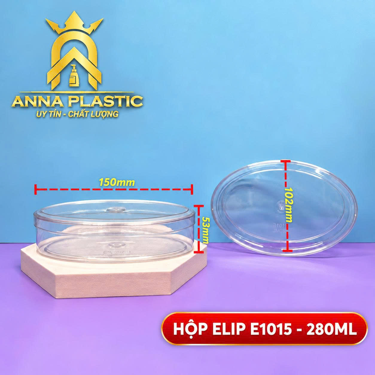 HỘP ELIP E1015 - 280ML