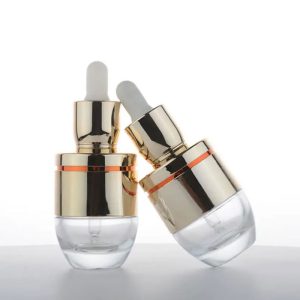 Chai serum 30ml xi vàng sang trọng, lọ chiết serum 30ml