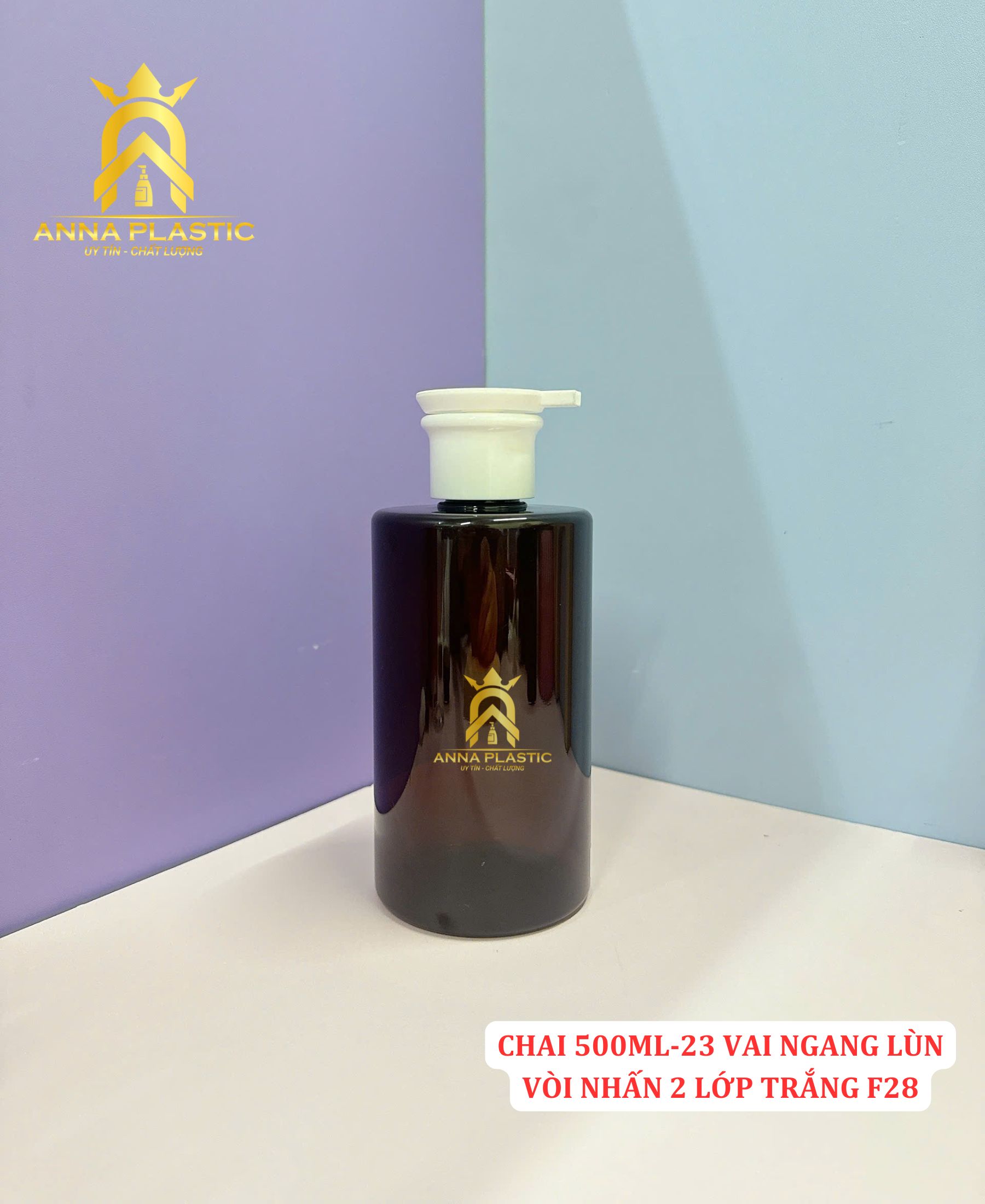 CHAI PET 500ML-23 VAI NGANG LÙN F28