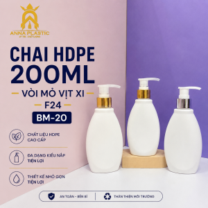 CHAI HDPE 200ML F24 l BM-20 - Ảnh 3