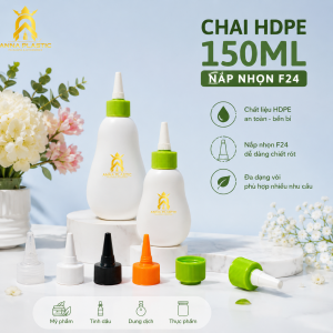 CHAI HDPE 150ML - 1 DẸP F24