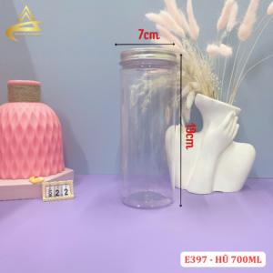 HŨ PET TRÒN 700ML ĐƯỜNG KÍNH 70MM l MÃ E397 - Ảnh 4