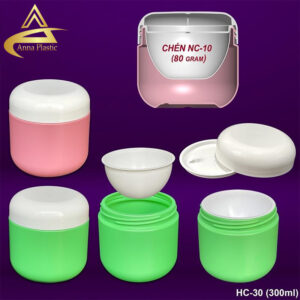 HŨ ĐỰNG KEM BODY NHỰA HDPE 300G NẮP TRƠN/ NẮP CÓ VÒI – HŨ HC-30 - Ảnh 6