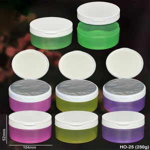 Hũ nhựa nắp bật 250g đựng kem body có seal nhôm niêm phong