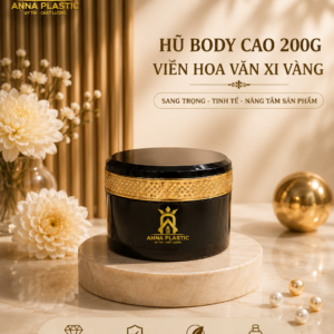 HŨ BODY CAO VIỀN HOA VĂN XI VÀNG 200G - Ảnh 4