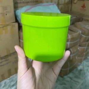 Hủ đựng kem body xanh lá viền vàng 100g - 200g - 500g