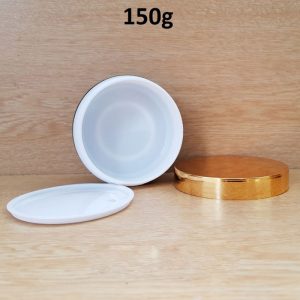 Hũ mỹ phẩm nắp xi vằng 150g, hũ nhựa PP đựng kem body