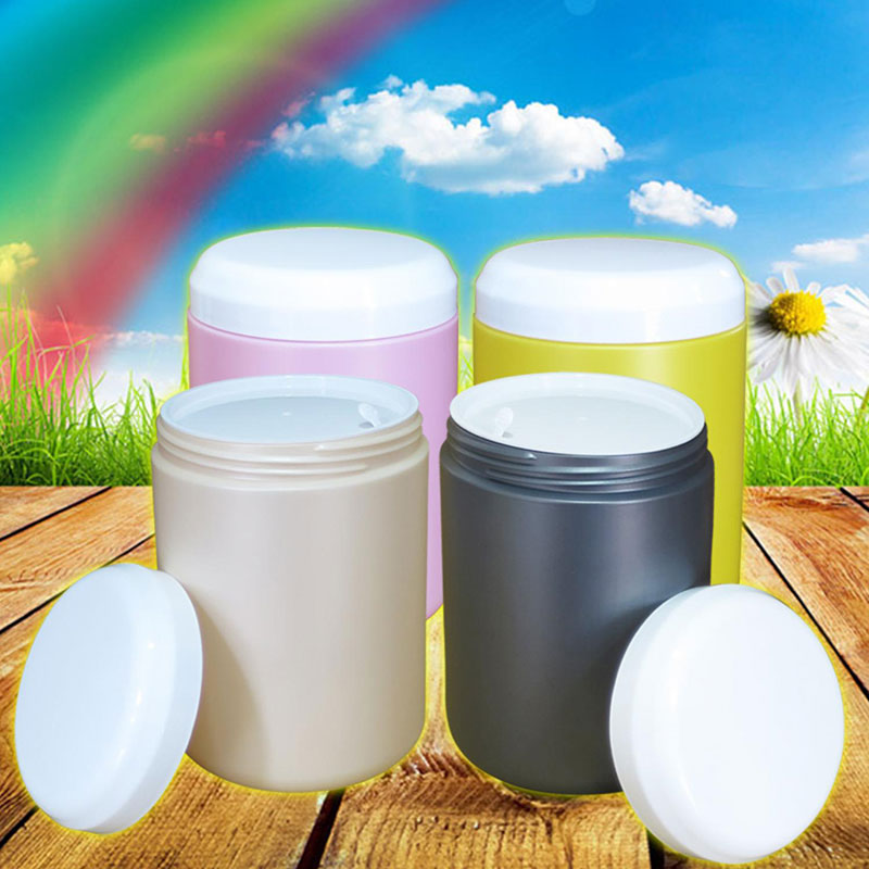 Hủ đựng kem body 1kg nhiều màu, hủ nhự PP nắp vặn không vòi 1000g