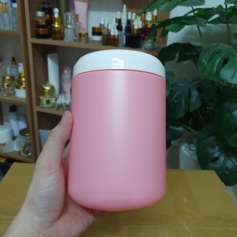Hủ đựng kem body 1kg nhiều màu, hủ nhự PP nắp vặn không vòi 1000g