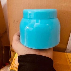 Hũ K bầu 150g nắp nhựa vặn kèm nắp lót, hũ PP đựng kem body