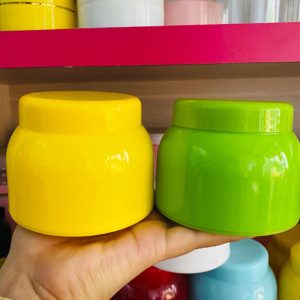 Hũ K bầu 150g nắp nhựa vặn kèm nắp lót, hũ PP đựng kem body