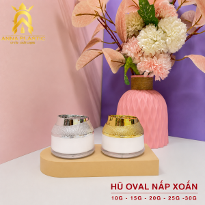 HŨ OVAL NẮP XOẮN 10G - 15G - 20G - 25G - 30G - Ảnh 4