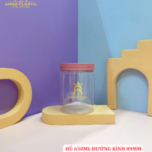 HŨ PET TRÒN 650ML ĐƯỜNG KÍNH 89MM NẮP NHỰA/ NẮP NHÔM/ NẮP VÂN GỖ - Ảnh 4
