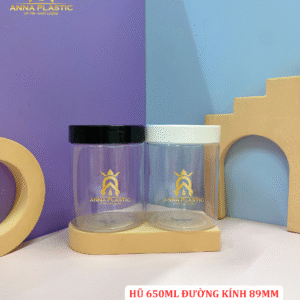 HŨ PET TRÒN 650ML ĐƯỜNG KÍNH 89MM NẮP NHỰA/ NẮP NHÔM/ NẮP VÂN GỖ - Ảnh 17