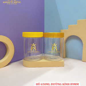 HŨ PET TRÒN 650ML ĐƯỜNG KÍNH 89MM NẮP NHỰA/ NẮP NHÔM/ NẮP VÂN GỖ - Ảnh 19