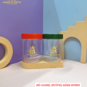 HŨ PET TRÒN 650ML ĐƯỜNG KÍNH 89MM NẮP NHỰA/ NẮP NHÔM/ NẮP VÂN GỖ - Ảnh 21
