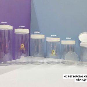 HŨ PET NẮP BẬT KÈM MUỖNG KEM - Ảnh 8