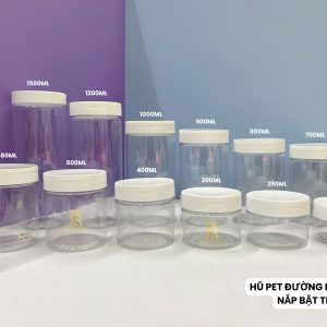 HŨ PET NẮP BẬT KÈM MUỖNG KEM - Ảnh 9